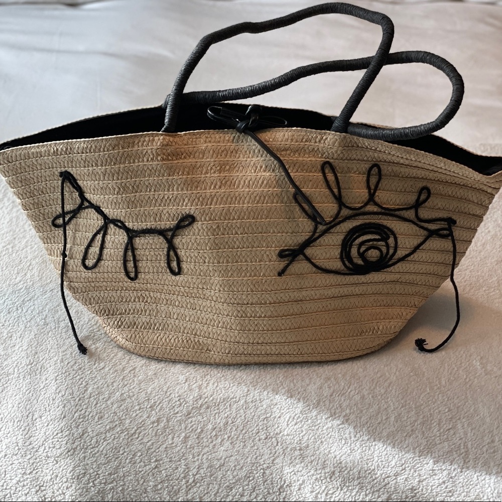 H&M Straw Tote Bag